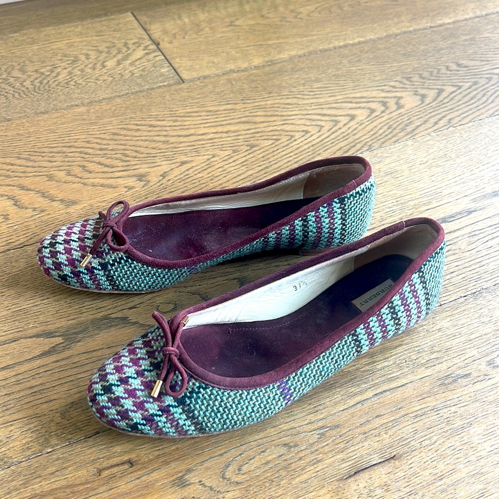 Burberry tweed flats - Picture 3 of 5